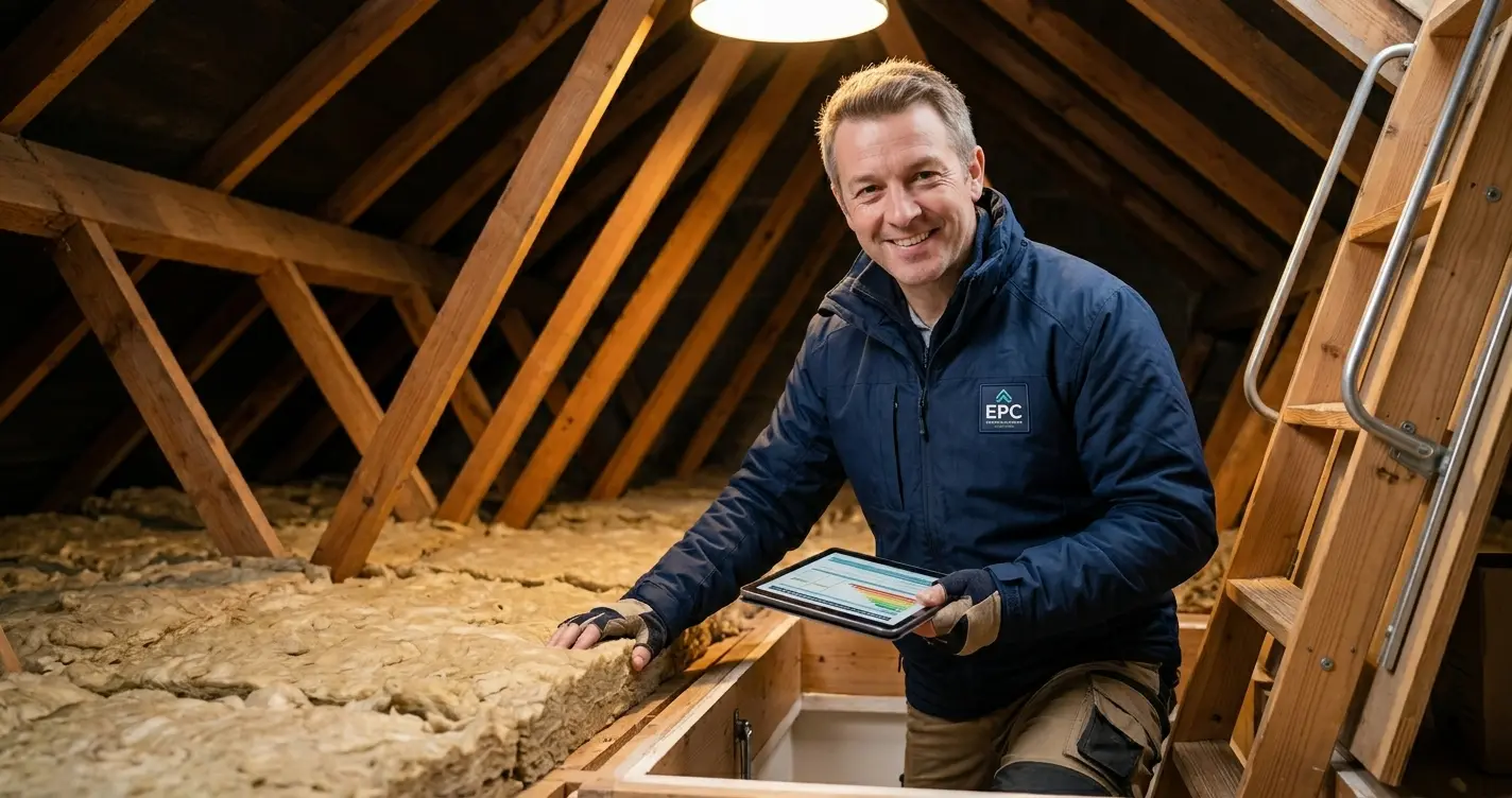 EPC assessor inspecting property