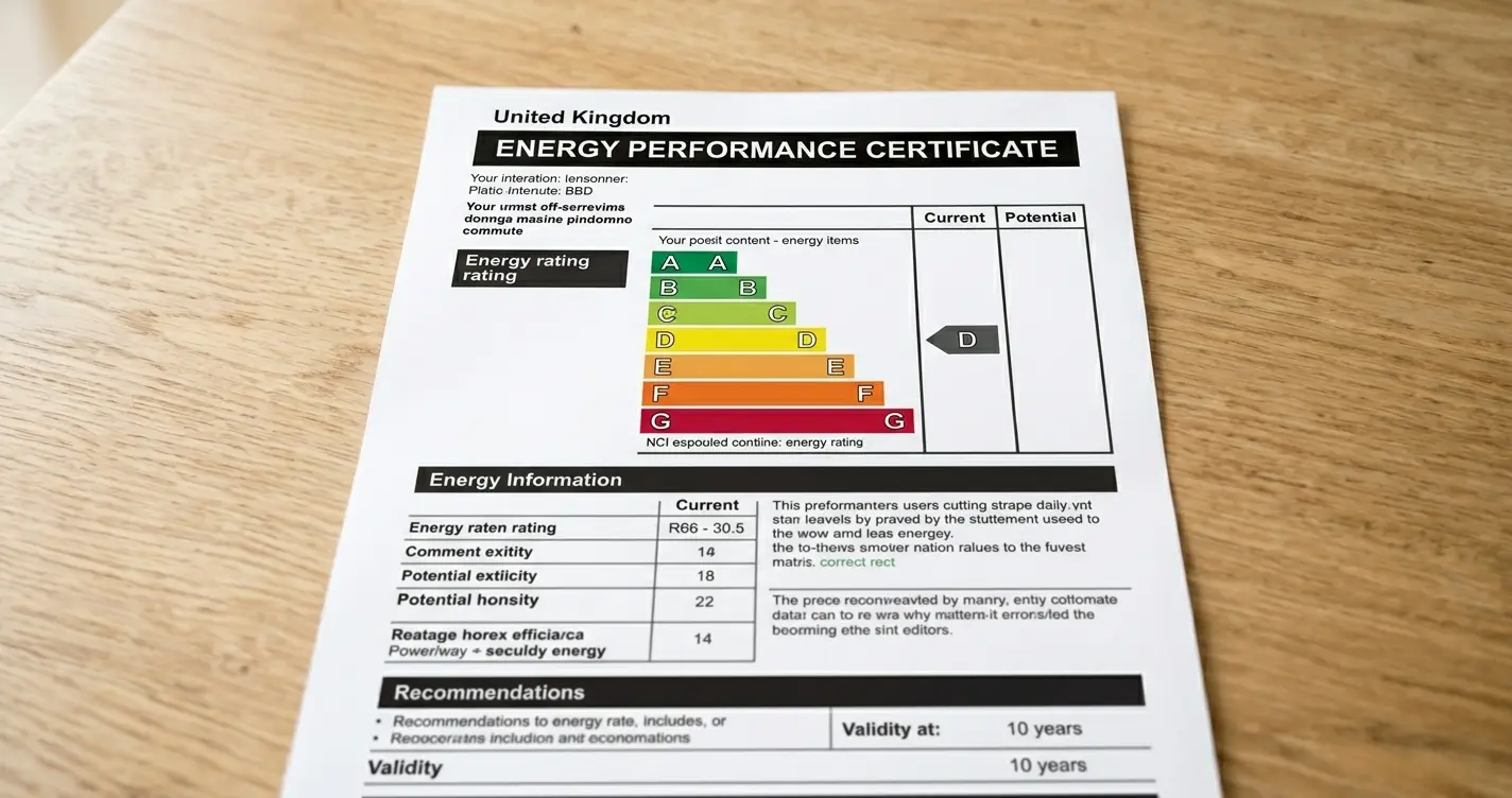 Example EPC certificate